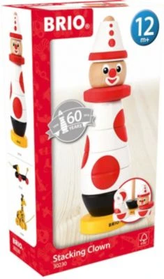 BRIO Holz Steck-Clown, Edition 60. Geburtstag