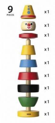 BRIO Stapelspielzeug Clown – Bild 4