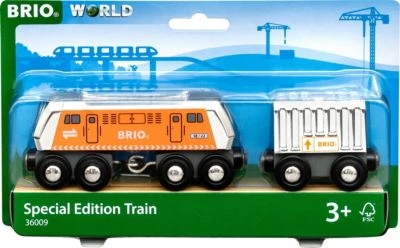 BRIO World 36009 Große Frachtlok Mit Waggon (Special Edition 2022) - Limitierte Sonderauflage - Empfohlen Für Kinder Ab 3 Jahren – Bild 2